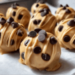 Satisfy your cravings with Frozen Greek Yogurt Peanut Butter Bites with Chocolate Chips, a delicious homemade treat!