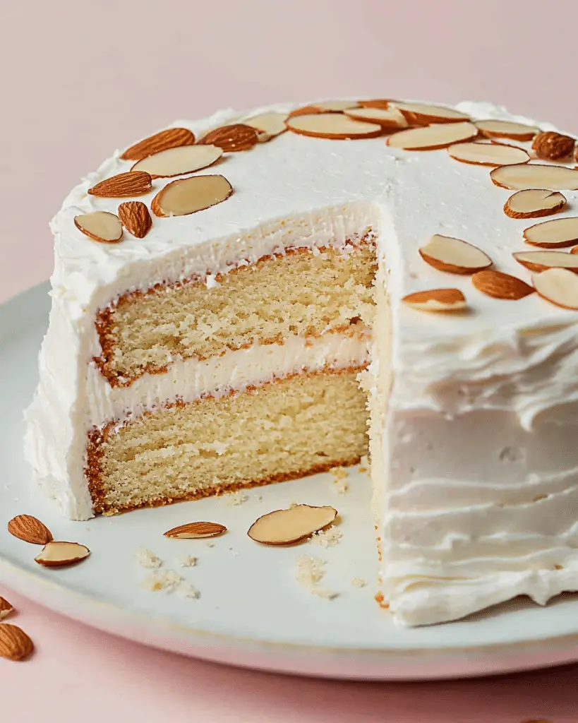 rachidamine a close up shot of a classic vanilla cake on a whit 831e1b28 7b94 4f71 b9bd 35222483ae25