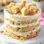 rachidamine a close up shot of a vibrant funfetti cake on a whi 4c28b8c3 ea96 4f0c bfc6 5d13e1f5d55f
