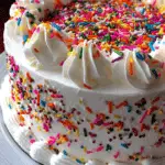 u5984481836 A round frosted cake presented on a white platter 314bfbd1 fbc9 4bb0 9a6b 4b74d5362ca7 3