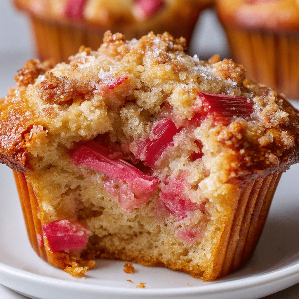 Indulge in delicious Rhubarb Muffins with this easy homemade recipe, perfect for any occasion!