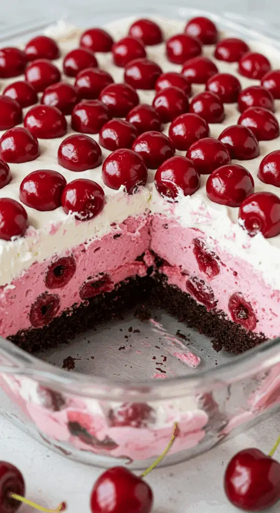 Black Forest icebox cake served for summer entertaining