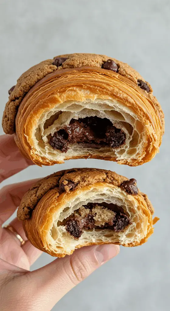 Freshly baked crookie dessert ready to serve