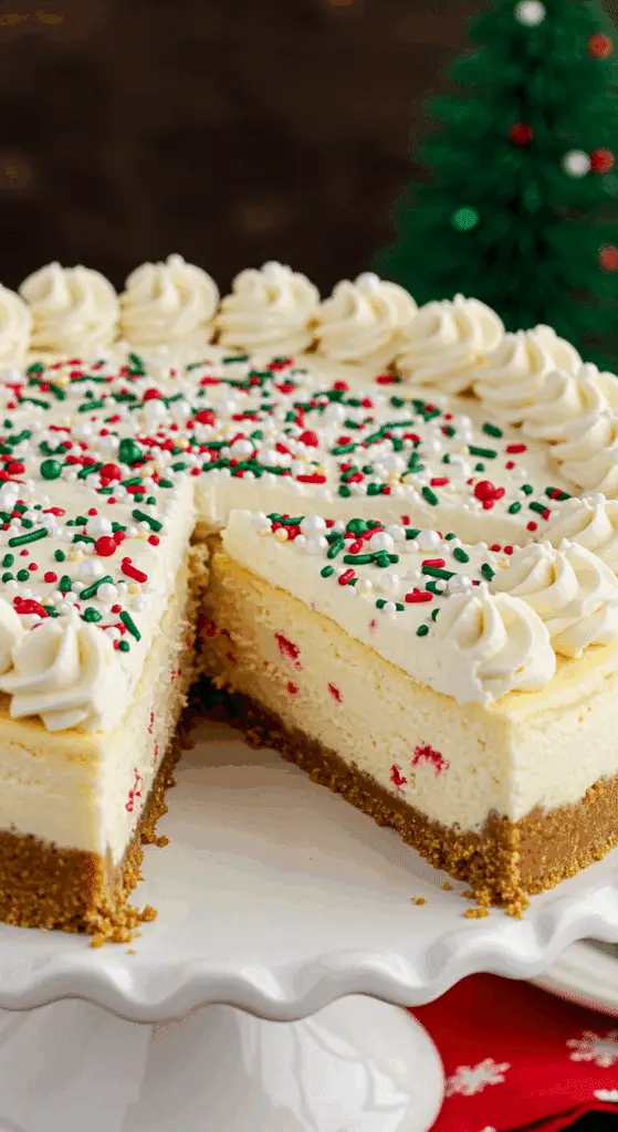 Sugar cookie cheesecake served at celebration gathering