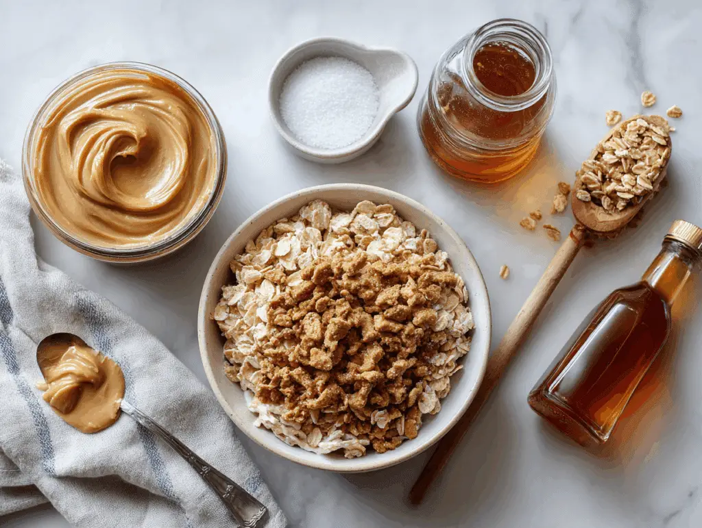 Ingredients for making Cereal Bars.