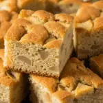 a plate of Apple Cake squares