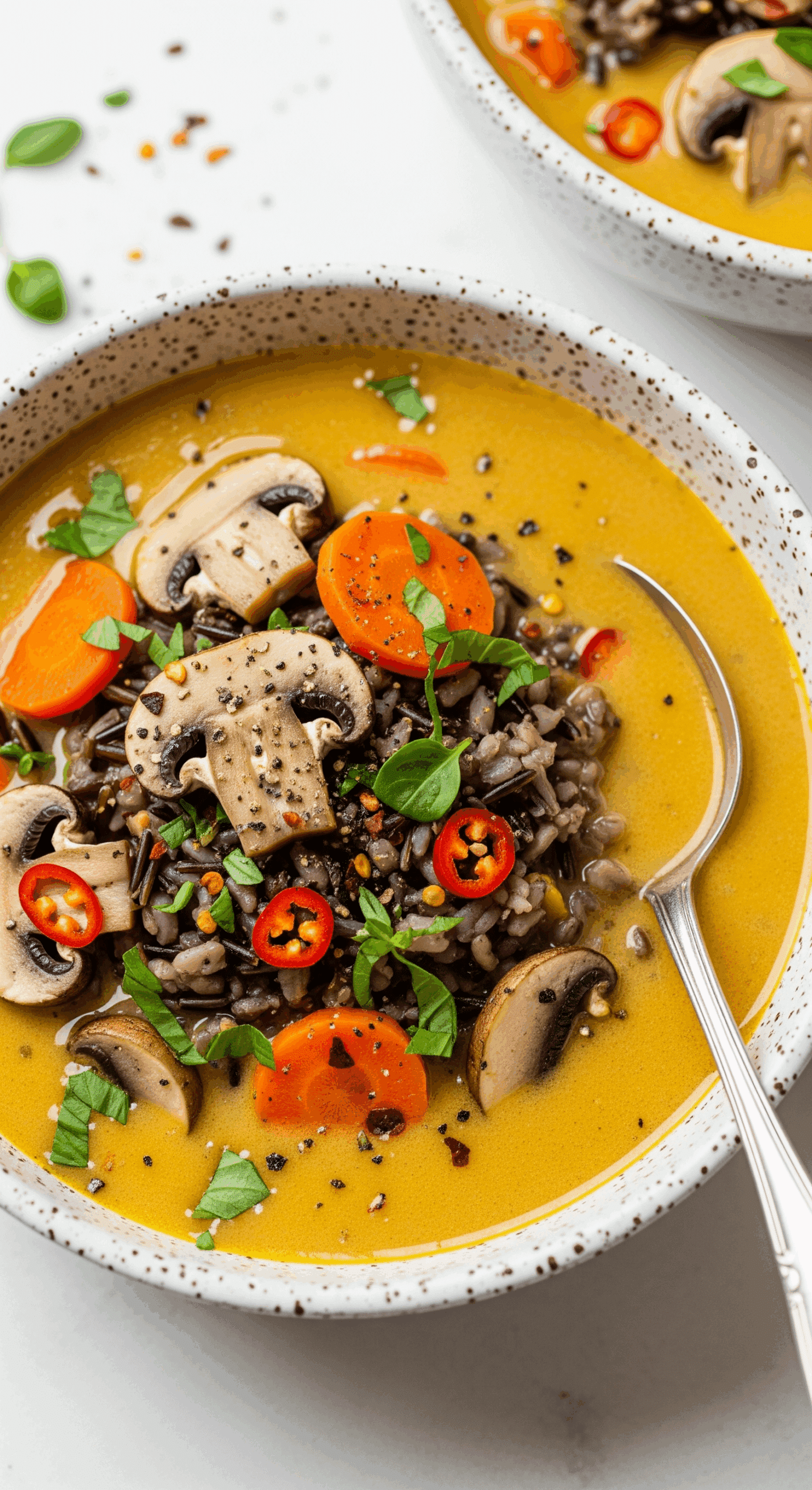 Autumn Wild Rice Soup recipe scaled