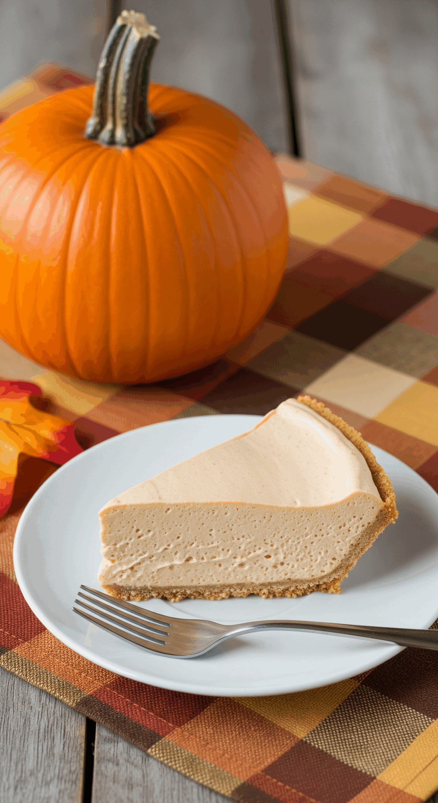Homemade No-Bake Pumpkin Pie